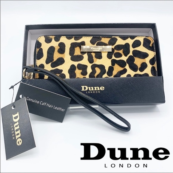 Dune London Handbags - Dune London leopard Leather clutch wallet nwot 7x4
